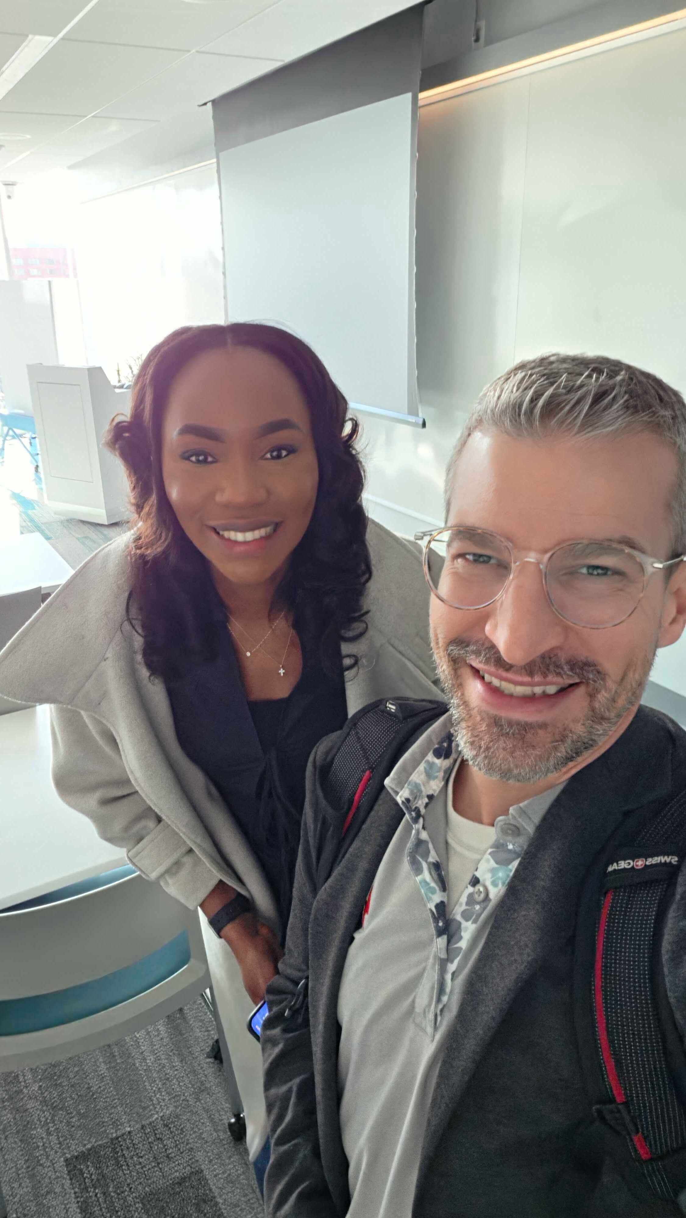 gener8tor team members taking a group selfie at a company event