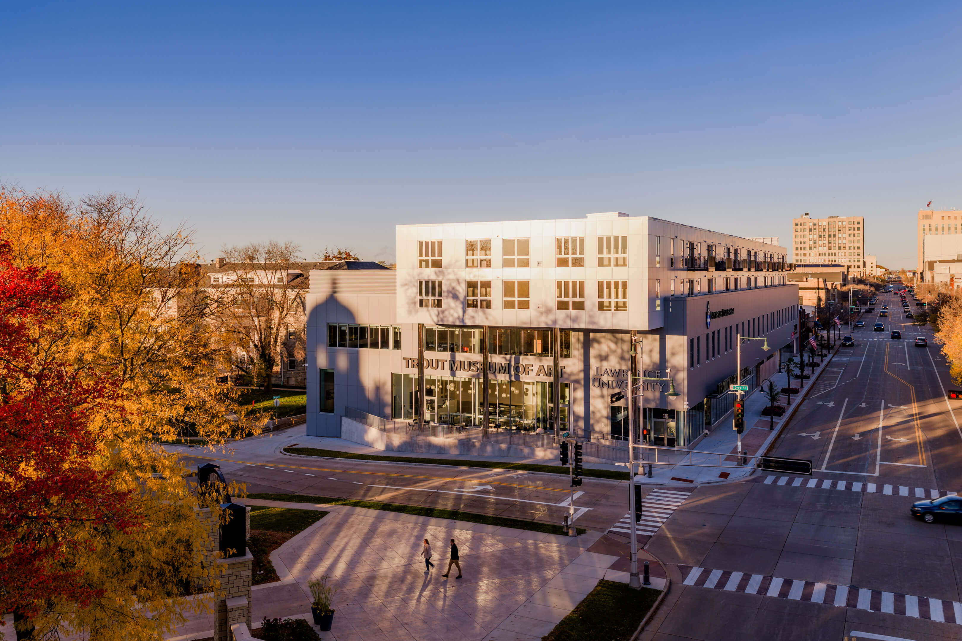 Trout Museum of Art and Lawrence University in downtown Appleton, Wisconsin